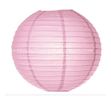 China Round 6 Inch Light Pink Paper Lanterns Expanding With A Metal Frame For Party factory