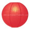 China 15CM Poppy Red Party Paper Lantern , 6 Inch Paper Lanterns For Table Decorations factory