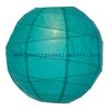 China 8 Inch Teal Green Round Paper Lanterns For Parties , Beautiful Paper Lanterns factory