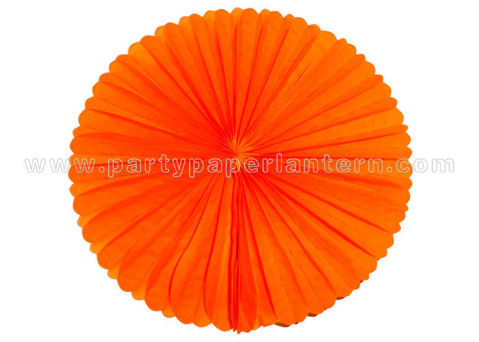 Colorful Petal Shaped Round Tissue Paper Fan Decorations Customized Diy Paper Fans