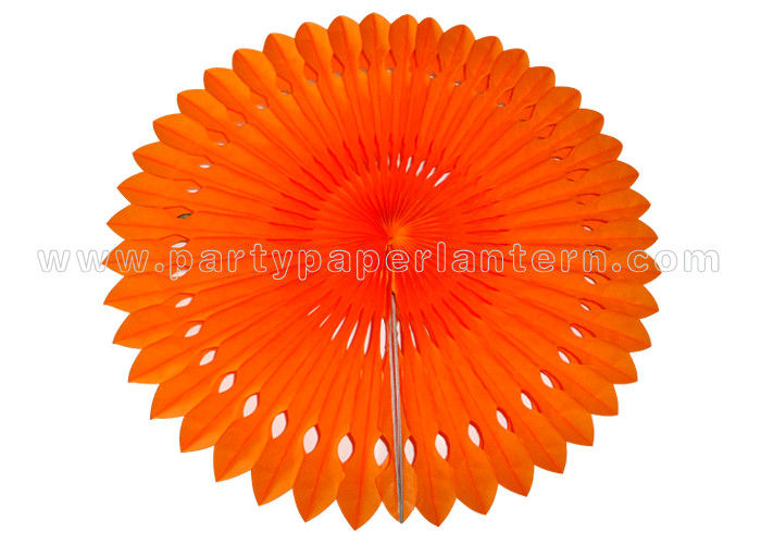 Party or Event Green , Yellow Paper Fan Decorations , Hanging Paper Fan Decorations