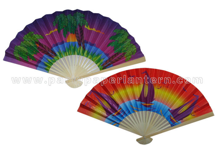 Bamboo Paper Fans For Promotion , Gifts