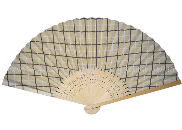 Custom Printed Japanese folding fan , hand held paper fans for weddings