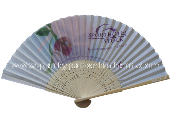 Pastel Style Printed Japanese Traditional Fan , paper folding hand fans