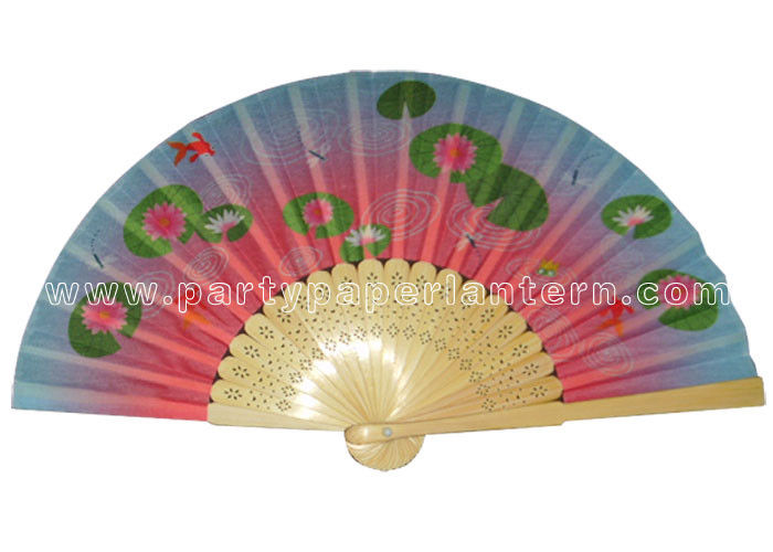 Flower Style Printed Decorative Hand Held Fans printable paper fans for Daily Use