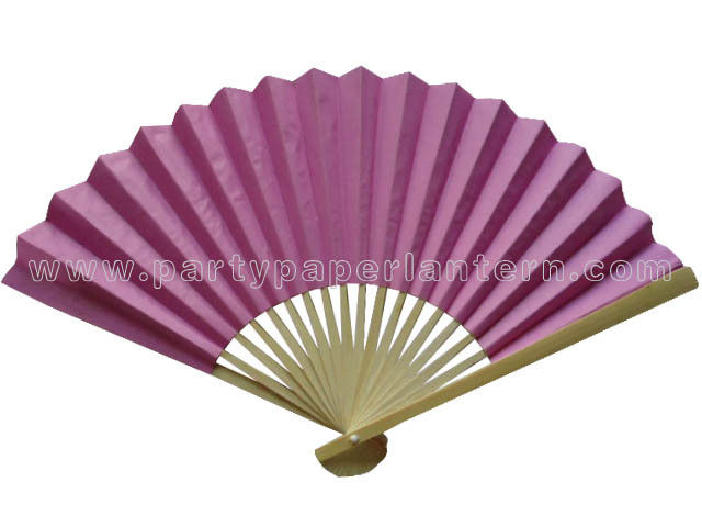 Pink Paper Fans / Gift , Premium Wedding Paper Fan Party Decoration
