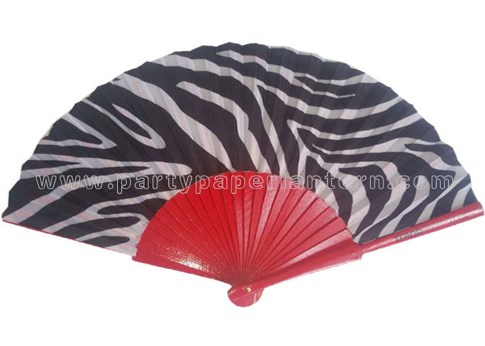 Parties and weddings folding Wooden Hand Fans with Transfer Printing