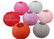 Colorful Eyelet Home decorating paper lanterns for birthday party , celebration supplier