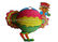Colourful Decoration Animal Paper Lanterns 100% Handmade 6 inch  8 inch  10 inch supplier