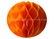 Orange Blue Tissue Paper Honeycomb Balls , Honeycomb Wedding Decorations supplier