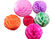 Plain Color Round Honeycomb Decorations Paper Balls For Party , Home Decoration supplier