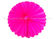 Blue , Pink Hanging Paper  Fans / Tissue Paper Cardboard Artificial Style supplier