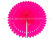 Engraving Flower Hanging Paper Fans , Ivory  / Pink Paper Fan Party Decorations supplier