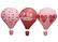 China Heart Printing Unique Shaped Paper Lantern Hot - air Balloon Customized Lovely exporter