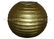 Gold / Silver Color Round Ball Paper Lanterns , Luxury Modern Paper Lanterns supplier