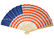 China Flag Printed Bamboo Paper Foldable Hand Fans For Collection , Souvenir Hand Fans exporter