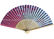 Sakura Printed Japanese Hand Held Fans with Bamboo Ribs for holiday parties supplier