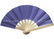 Purple Color Bamboo Paper Fans , Personalized Paper Hand Fans Handmade supplier