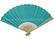 Artificial Style Blue Printed Bamboo Paper Fans 6” to 12”  , Paper Folding Fans supplier