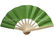 Personalized Single Color Printed Bamboo Green Paper Fans For Decorating supplier