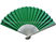Personalized Single Color Printed Bamboo Green Paper Fans For Decorating supplier