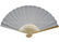 White Paper Hand Fans  / Bamboo Fans Wedding Favors WITH Rice Paper supplier