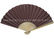 Variety Colors Printed Black Brown Bamboo Paper Fans For Fouvenir , Gifts supplier