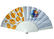 China Popular Style Printed Fabric Hand Held Fan For Souvenir , Foldable Hand Fan exporter