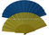 Handmade Single Color  Printed Fabric Hand Fans , White Hand Fans Wedding supplier