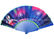 Popular Printed Fabric Folding Fans , Personalized Hand Held Wedding Fans supplier