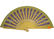Aesthetical Hand Painted Design Hand Held Wooden Fan For Birthday Celebrations supplier