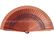 Single Color Wooden Hand Fan Hollowed Out Ribs , Sandalwood Hand Fan supplier