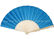 Folding Wooden Hand Held Fan with Black / Green / Blue Various Color Selection supplier