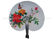 Sinicism Style Printed Accordion Paper Folding Fans Round shape for family reunion supplier