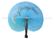 China Promotion , Gifts , Souvenir Esthetical Paper Folding Fans black red and blue color exporter