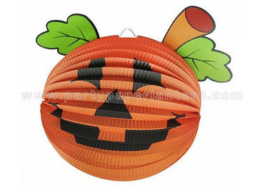China Halloween Designs Pumpkin Paper Lantern For Home Decoration , Party , Toys distributor