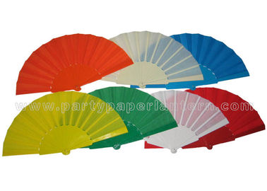 China Plain Color Spainish Fabric Hand Fans distributor